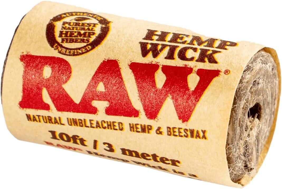 4 Packs RAW Hemp Wick 3m Natural Unbleached Hemp & Beeswax (10ft Rolls)