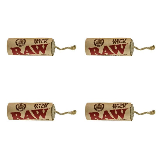 4 Packs RAW Hemp Wick 6m Natural Unbleached Hemp & Beeswax (20ft Rolls)