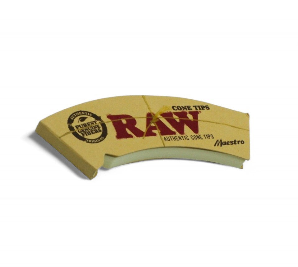 RAW Cone Tips Natural Paper Filter Maestro (32 Tip Booklet)