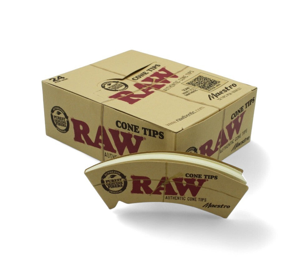 RAW Cone Tips Natural Paper Filter Maestro (32 Tip Booklet)