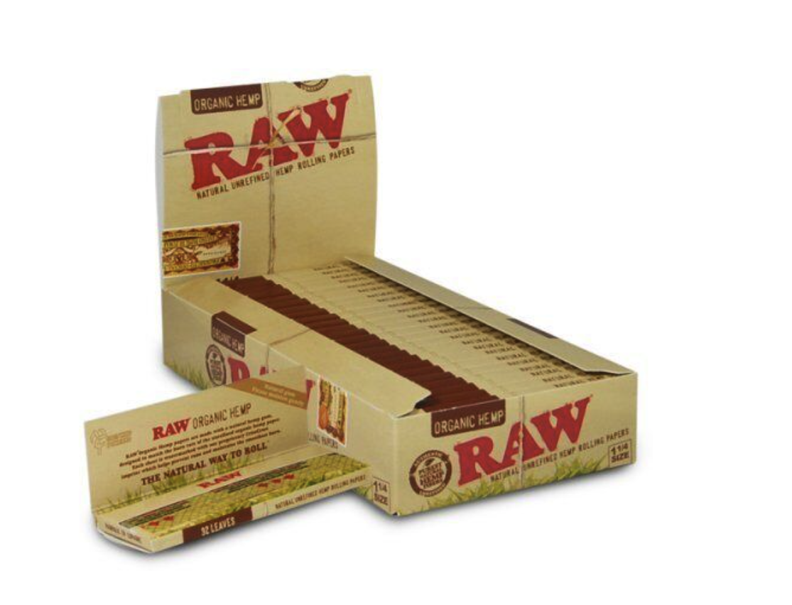 RAW Organic Hemp 1 1/4 Papers (50 Leaves)