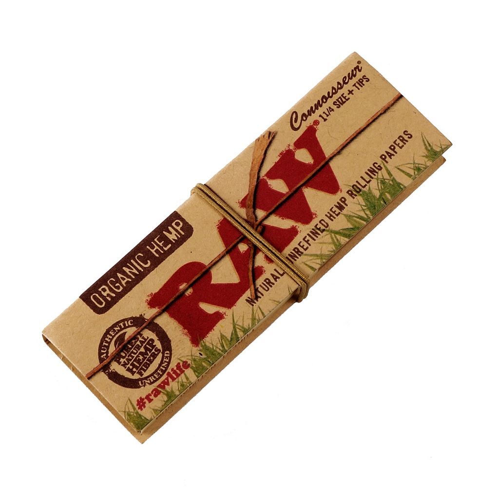 RAW Organic Hemp 1 1/4 Papers with Tips