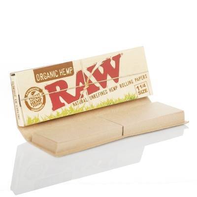 RAW Organic Hemp 1 1/4 Papers with Tips