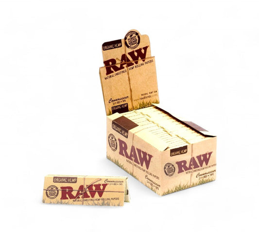 Box of 24 RAW Organic Hemp 1 1/4 Papers with Tips