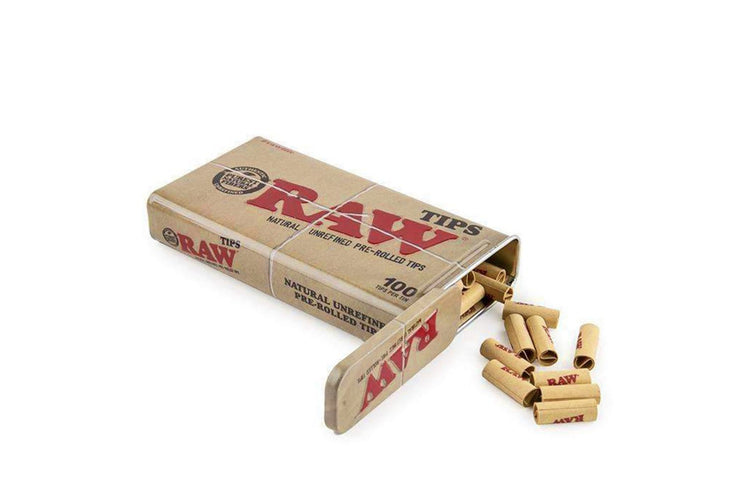 Box of 6 RAW Classic Pre Rolled Tips in Metal Tin