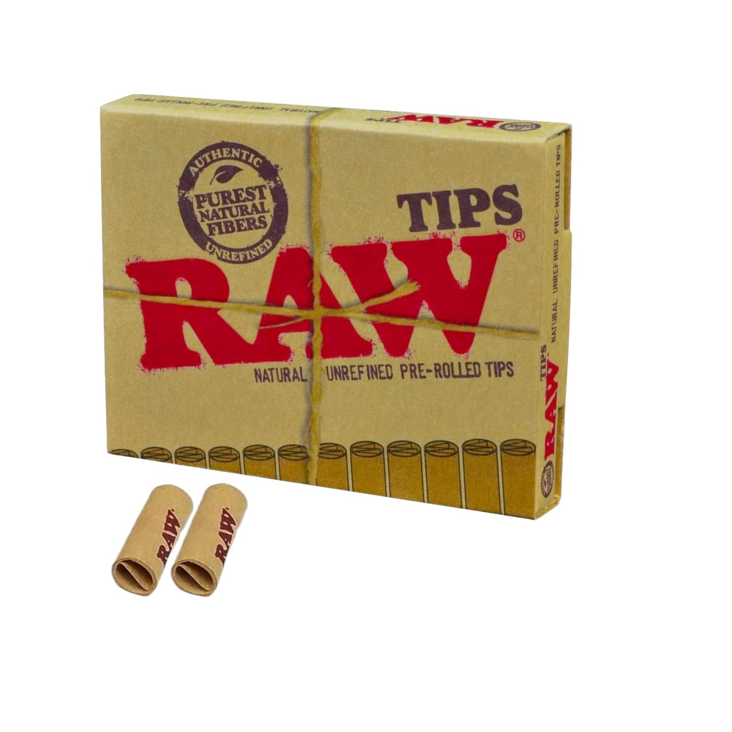 RAW Natural Pre Rolled Tips (21 Tip Pack)