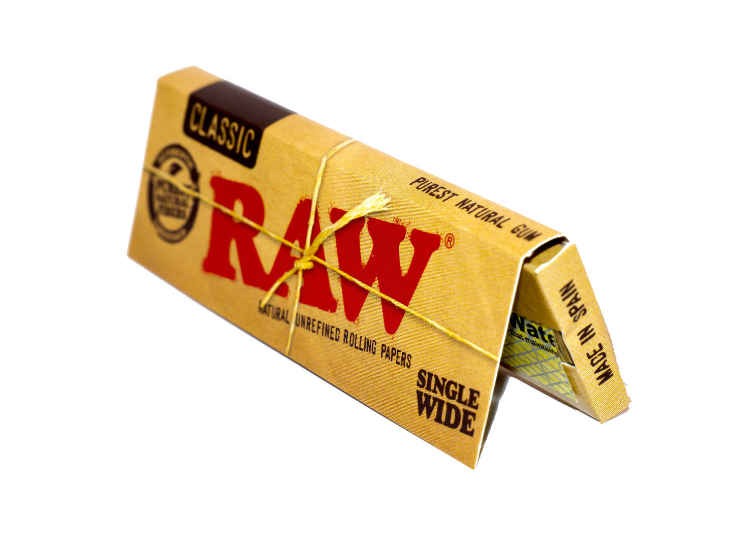 RAW Single Wide Classic Natural Rolling Papers (50 Leaves)