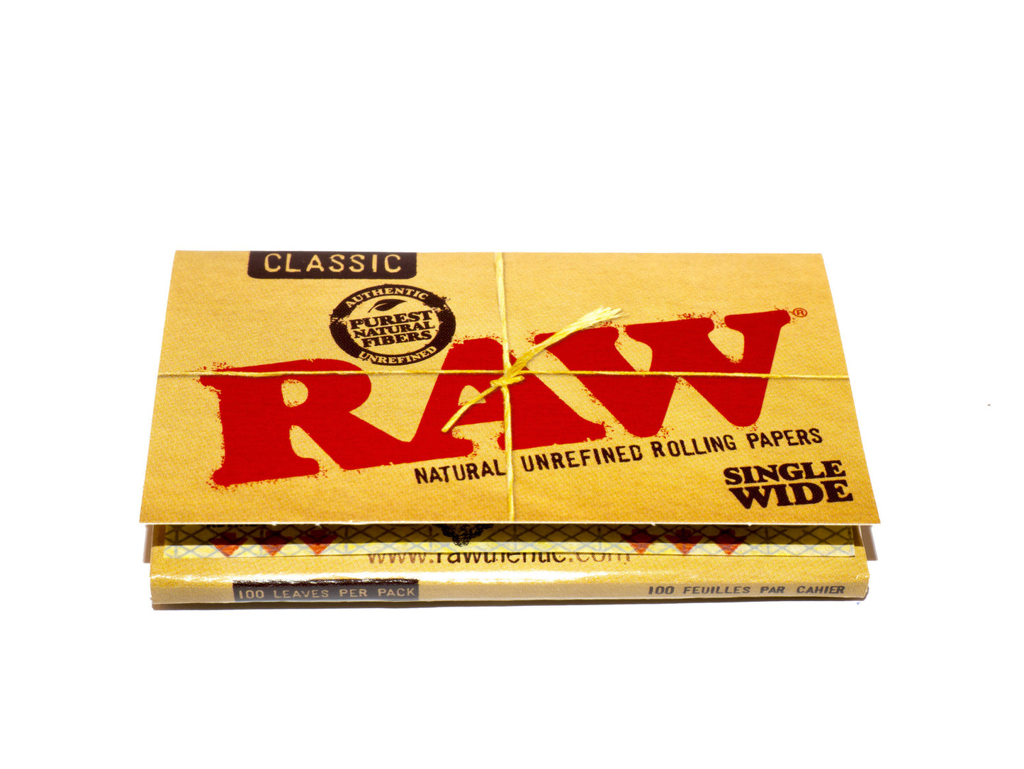 RAW Classic Single Wide Rolling Papers Double (100 Leaves)