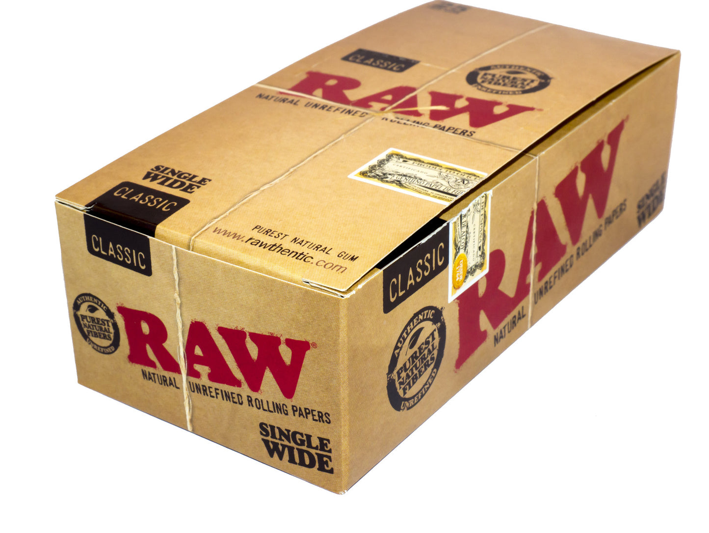 RAW Classic Single Wide Rolling Papers Double (100 Leaves)