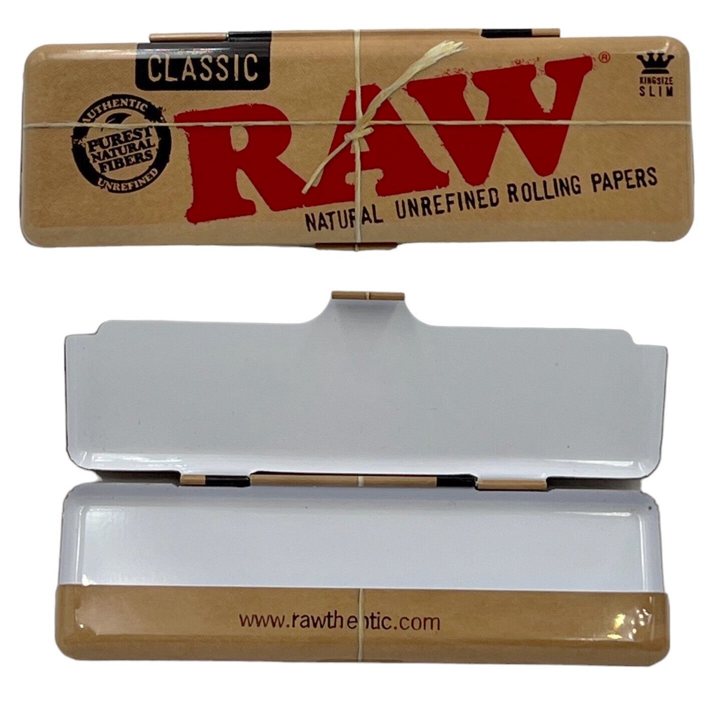 RAW Classic King Size Metal Tin Case Rolling Papers