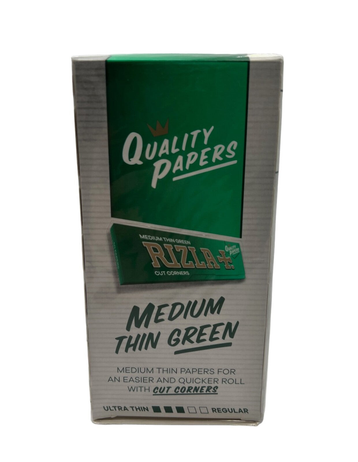 Rizla Medium Thin Green Rolling Papers (100 Sheets)