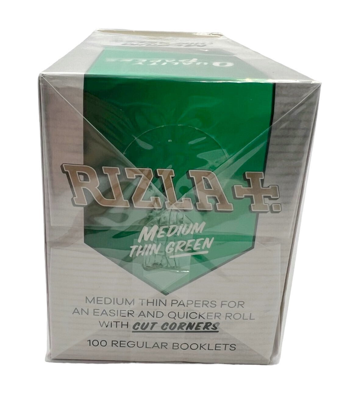 Box of 100 Rizla Medium Thin Green Rolling Papers