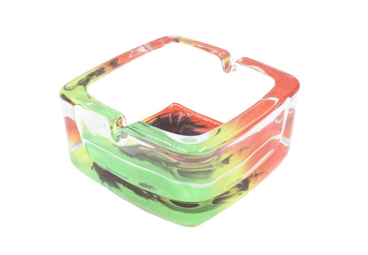 Bob Marley Glass Square Ashtray