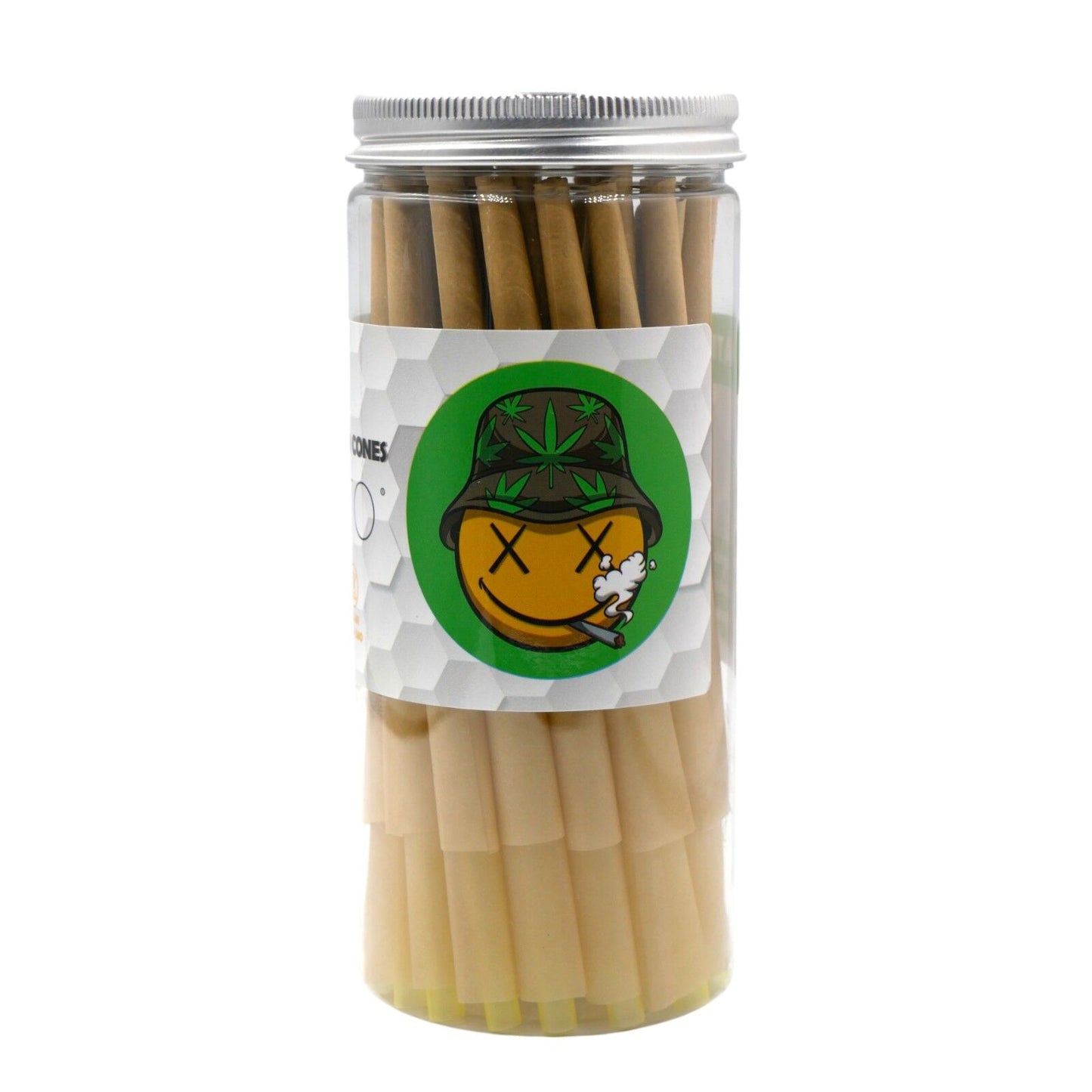 Pre-Rolled King Size Paper Cones - 50 Pack -Tomato Natural Vegan Non GMO