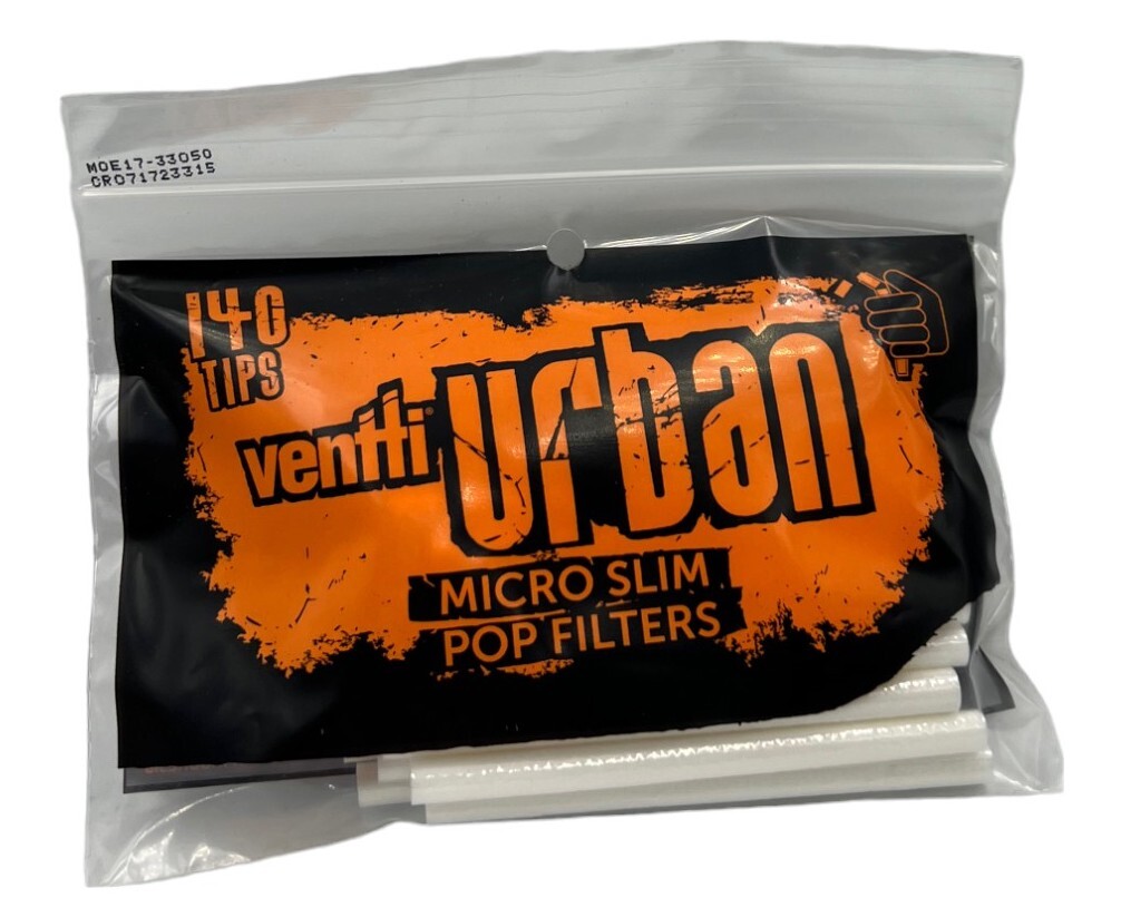 Ventti Urban Micro Slim Pop Filter Tips (140 Count)