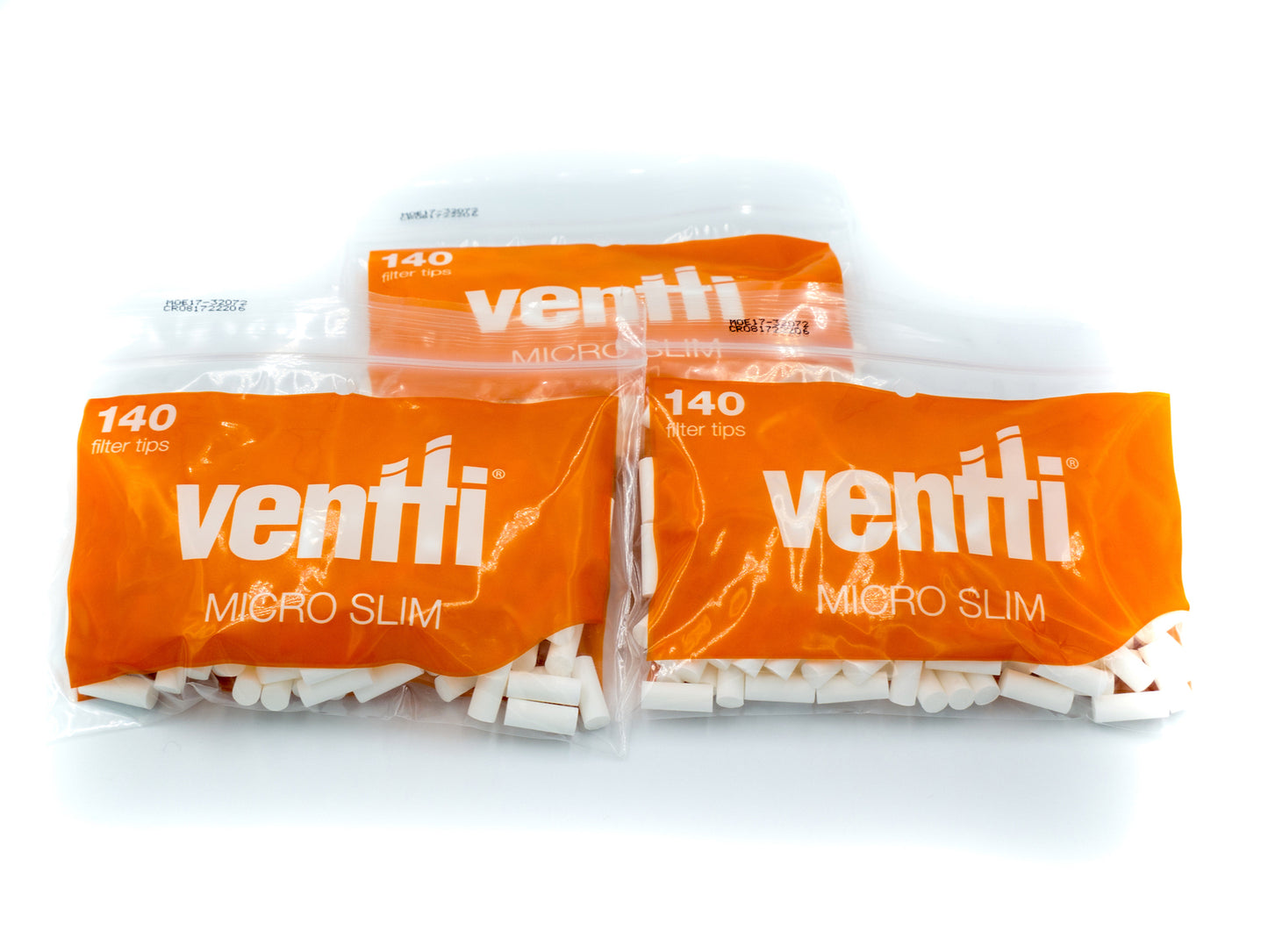 Box of 12 Ventti Micro Slim Orange Filter Tips (1680 Tips)