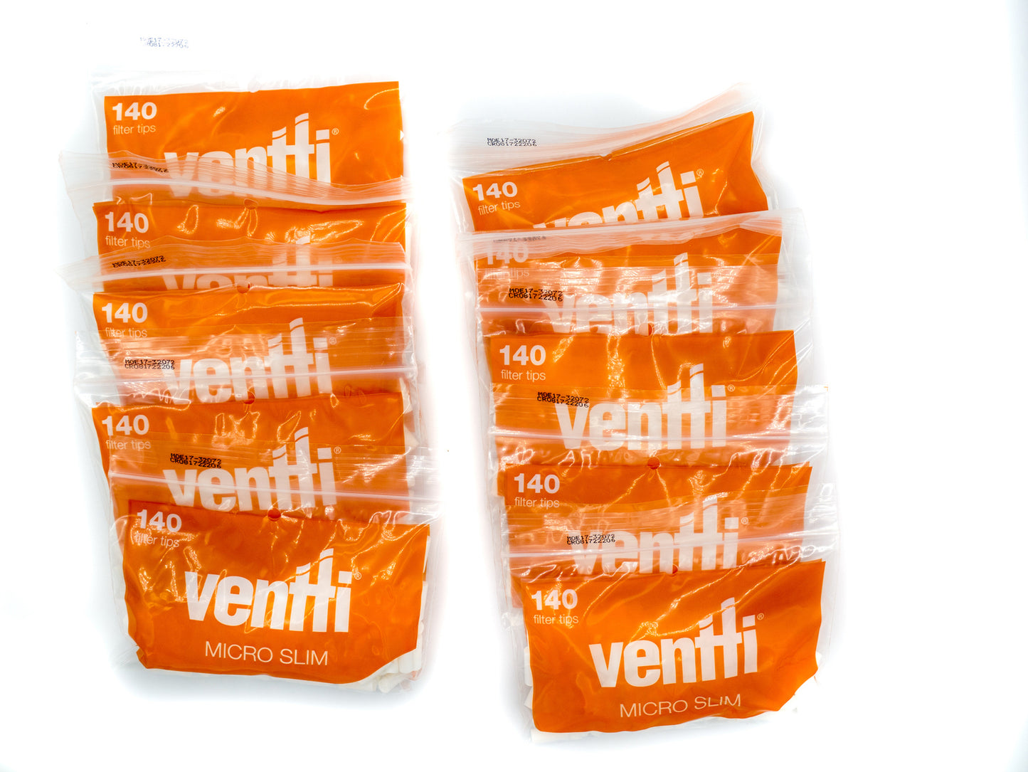 Box of 12 Ventti Micro Slim Orange Filter Tips (1680 Tips)