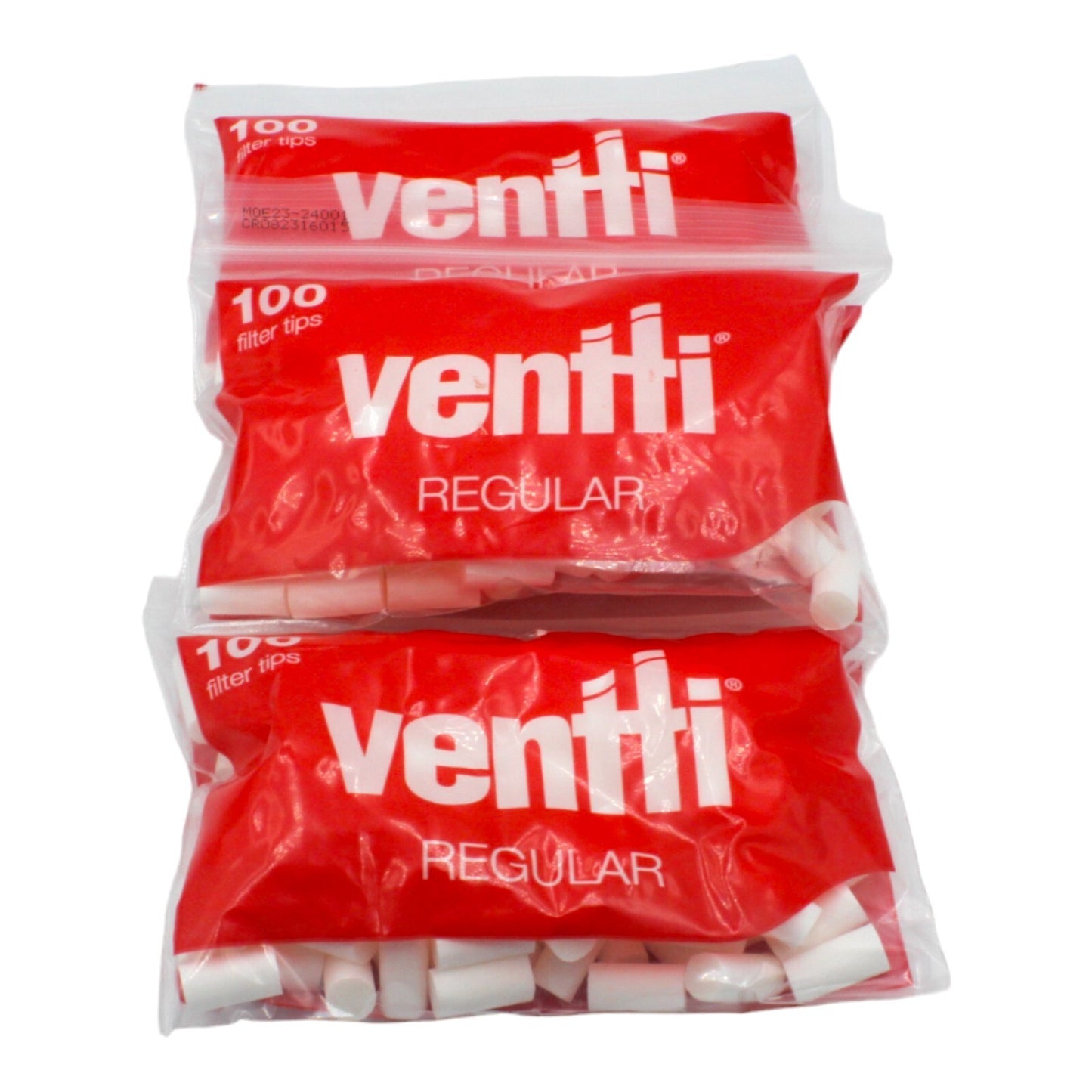 Box of 12 Ventti Red Regular Filter Tips (1200 Tips)