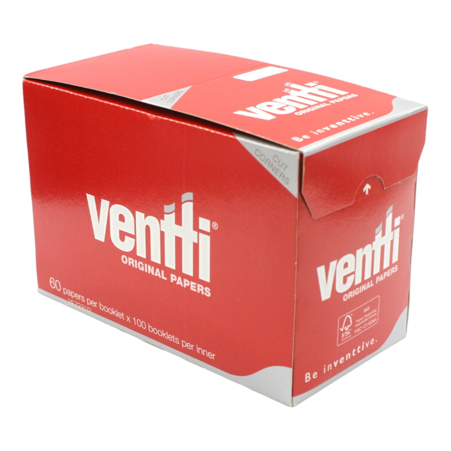 Box of 100 Ventti Slow Burn Papers (60 Leaves Per Booklet)