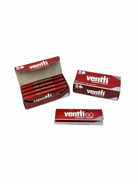 10 Packs Ventti Original Slow Burn RYO Red Papers (60 Leaves)