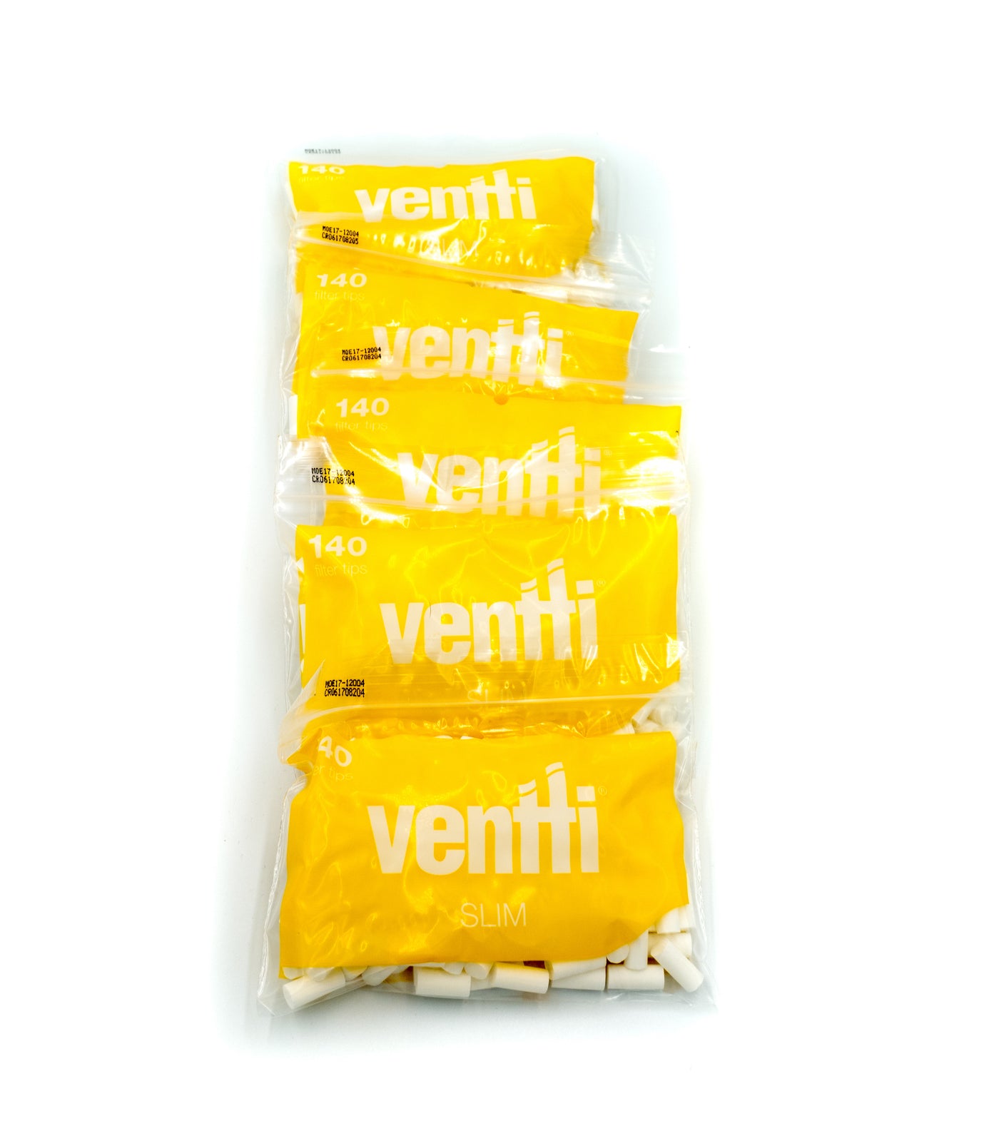 Box of 12 Ventti Yellow Slim Filter Tips (1680 Tips)