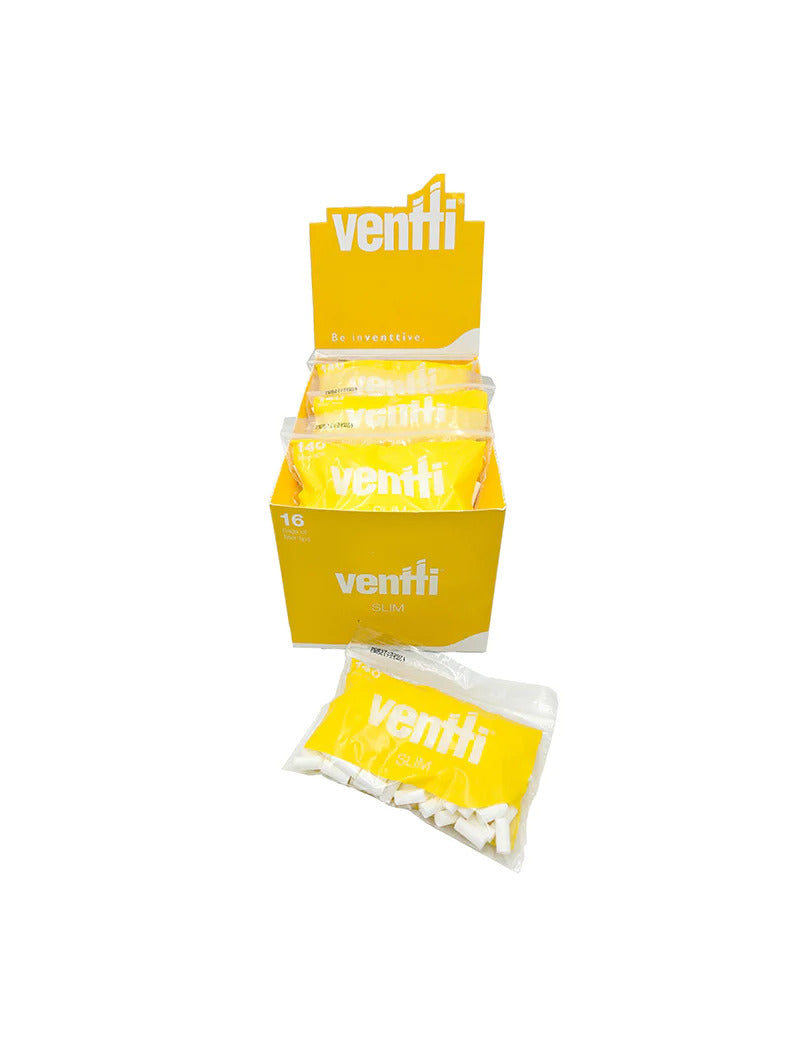 Ventti Slim Filter Tips Yellow (140 Count)