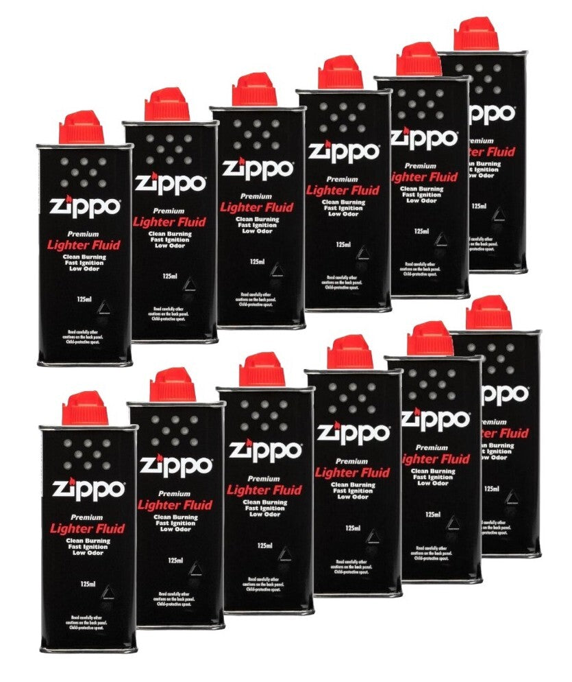 12 Packs Zippo Premium Lighter Fluid (125ml)