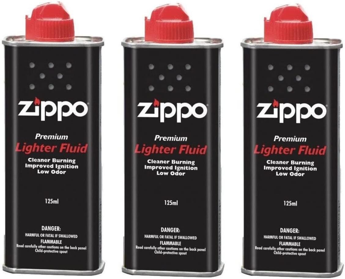 3 Packs Zippo Premium Lighter Fluid (125ml)