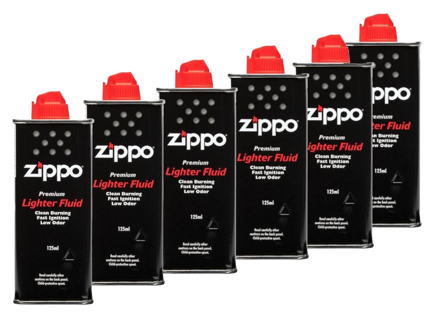 6 Packs Zippo Premium Lighter Fluid (125ml)