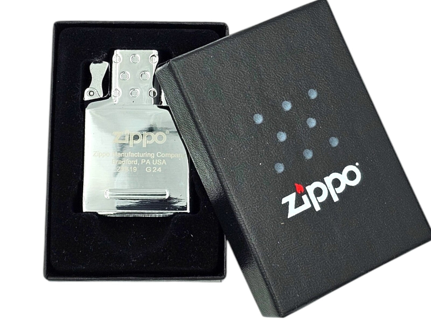 Zippo Butane GAS Lighter Insert Double Burner Genuine Original Silver