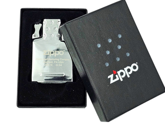 Zippo Butane GAS Lighter Insert Double Burner Genuine Original Silver