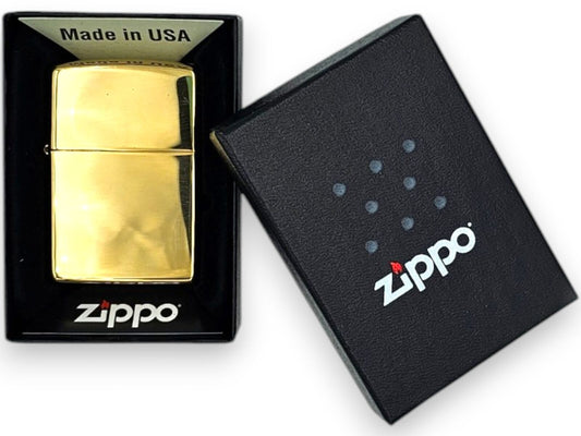 Zippo Lighter High Polished Brass Genuine Original