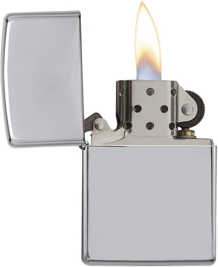 Zippo Lighter High Polished Chrome Genuine Original