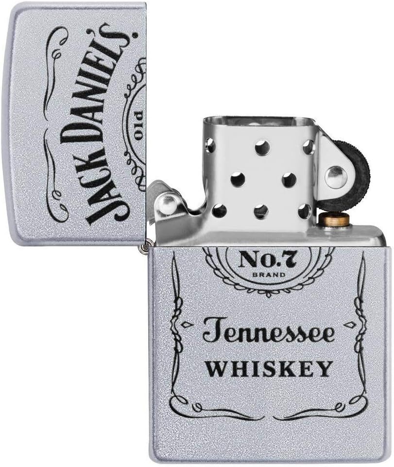 Zippo Jack Daniels Hip Flask and Lighter Gift Set