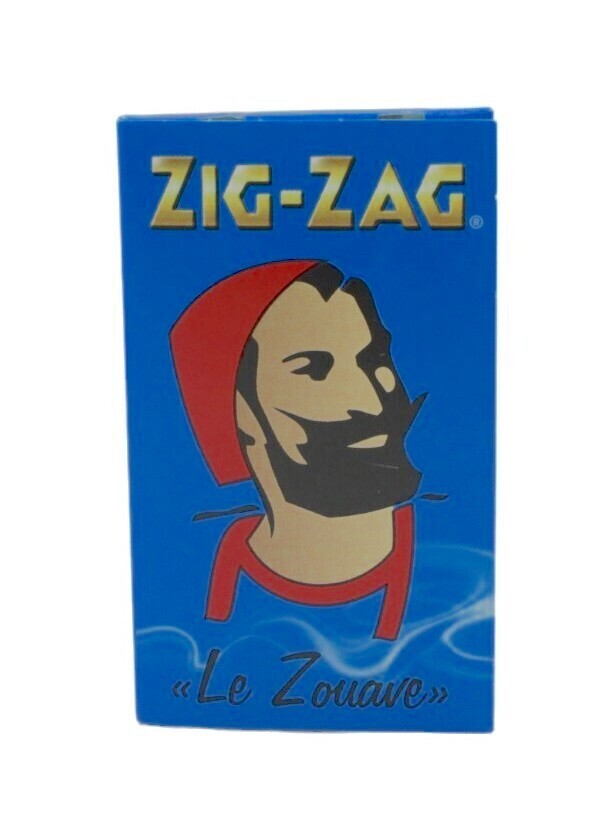 ZIG ZAG Regular Size Slim Blue Double Papers (100 Leaves)