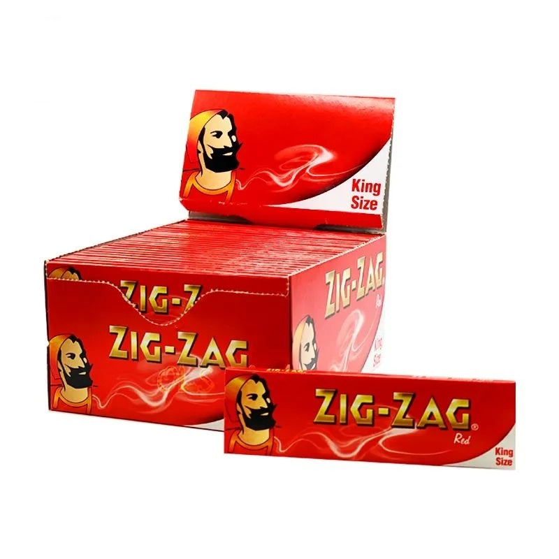 Box of ZIG ZAG King Size Red Classic Rolling Papers