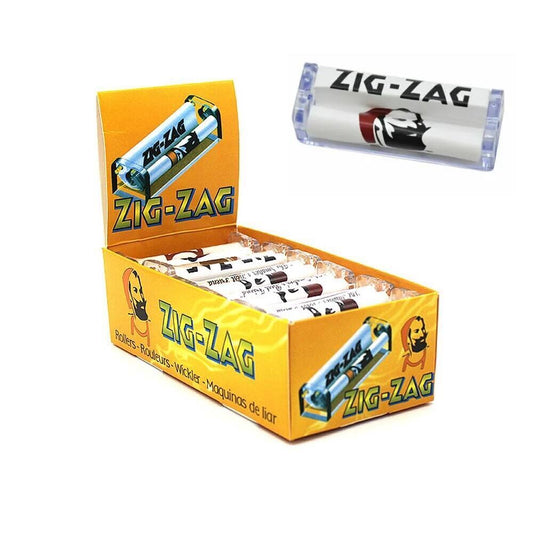 Box of 12 ZIG ZAG Plastic Rolling Machines (70mm)