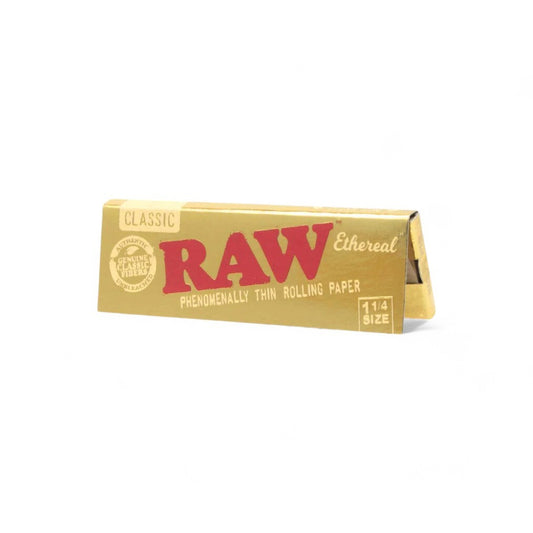 1 x RAW Ethernal 1 1/4 Rolling Papers, Gold Edition (Pack of 50 Leaves)