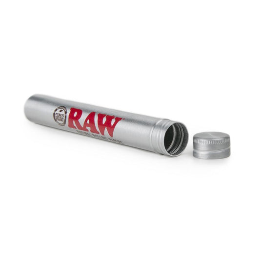 RAW Metal King Size Cone Storage Tube - Airtight Screw Top for Rolling Papers