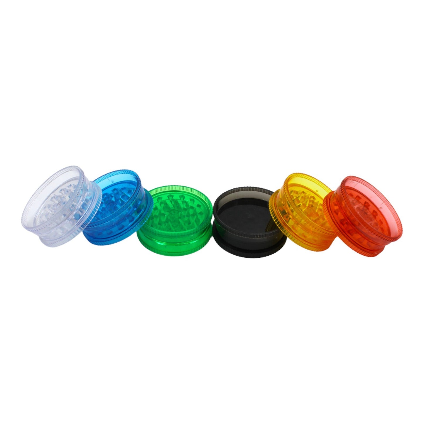 6cm Acrylic Manual Herb Grinder - Assorted