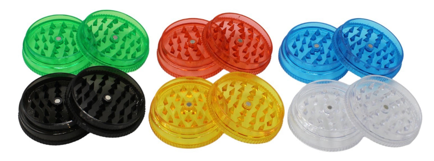 6cm Acrylic Manual Herb Grinder - Assorted