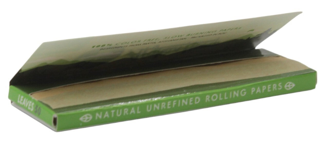 Afghan Hemp Unrefined 1 1/4 Papers Classic Smoking (50 Leaves)