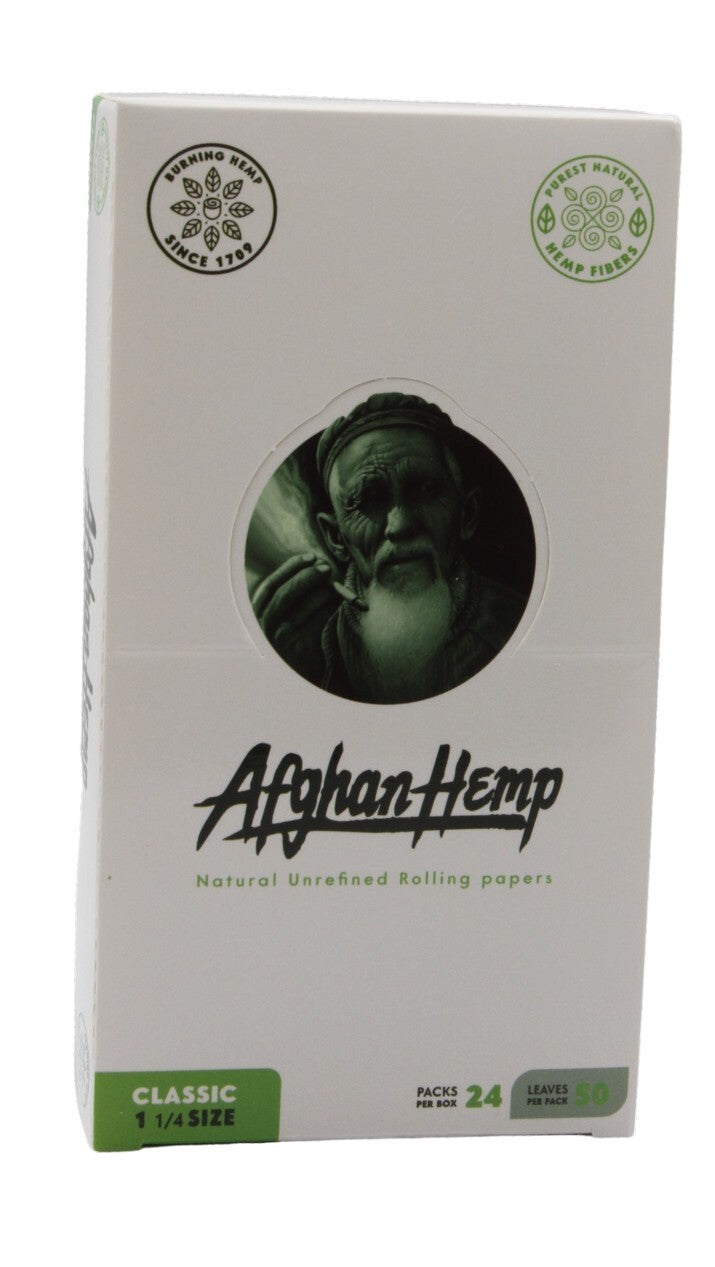 Box of 24 Afghan Hemp Unrefined 1 1/4 Papers