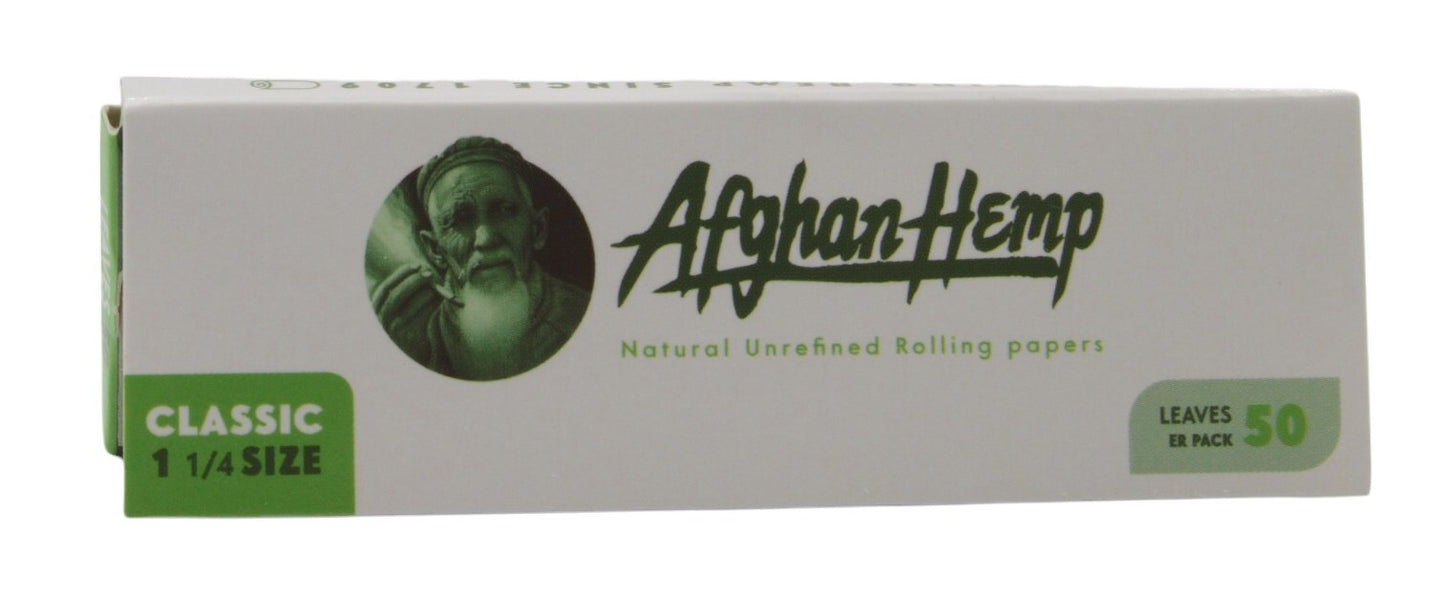 Box of 24 Afghan Hemp Unrefined 1 1/4 Papers