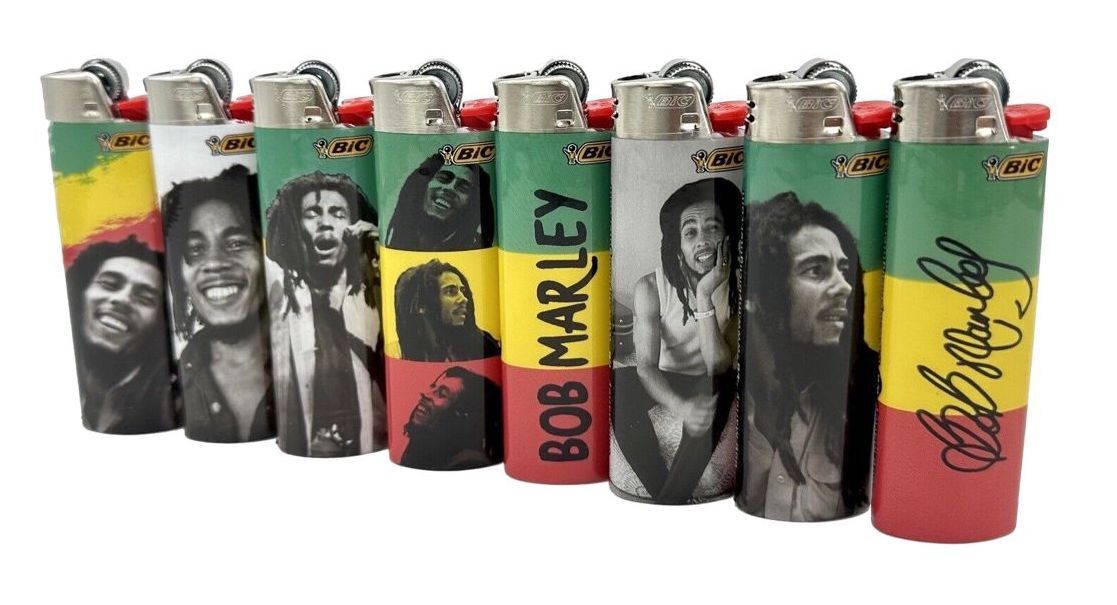 Box of 50 BIC Maxi Bob Marley Lighters (J26)