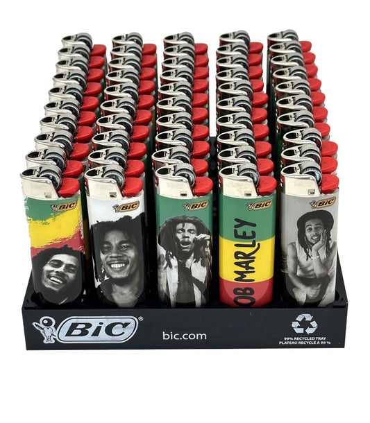 Box of 50 BIC Maxi Bob Marley Lighters (J26)