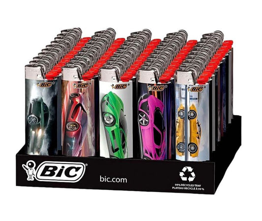 Box of 50 BIC Maxi Supercar Lighters (J26)