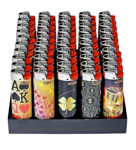 Box of 50 BIC Maxi Casino Lighters (J26)