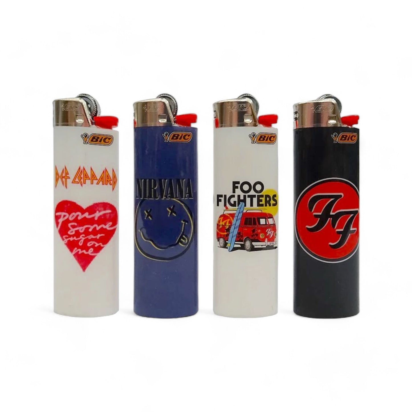 Box of 50 BIC Maxi Rock Bands Lighters (J26)