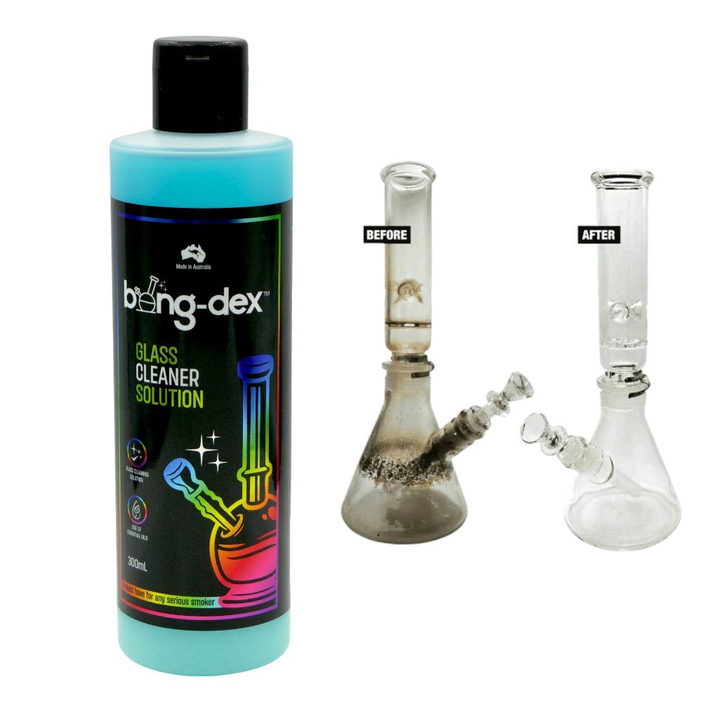 BONGDEX - Glass Cleaner Solution 300ml Bong Cleaner Pipe Original AUS MADE